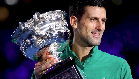 Novak Djokovic - Campeão do Australian Open 2020 (divulgação Australian Open)