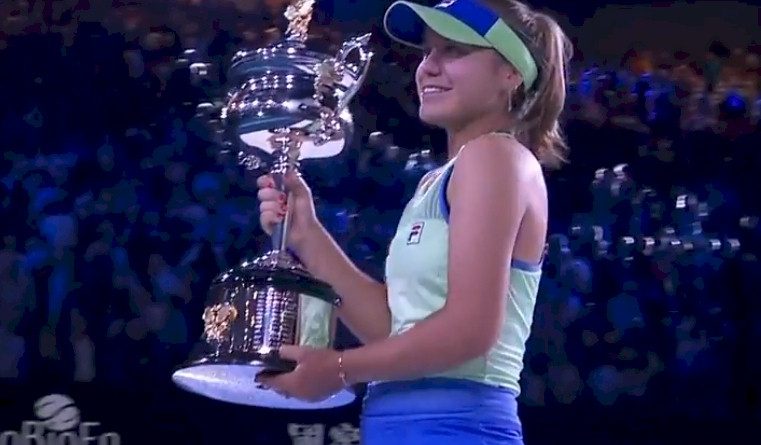Sofia Kenin Campeão do Australian Open 2020 (divulgação WTA Tennis)
