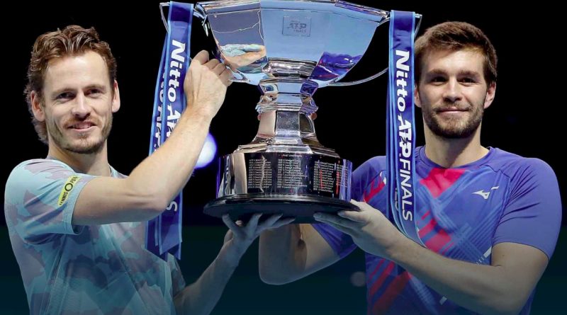 Wesley Koolhof (esquerda) e Nikola Mektic - Campeões da chave de duplas Nitto ATP Finals 2020 (divulgação ATPTour)