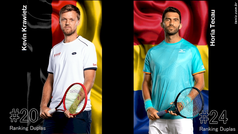 Kevin Krawietz (esq) e Horia Tecau (montagem tenis.com.br)