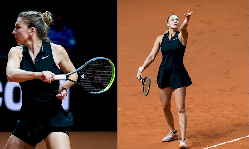 Simona Halep (esq) e Aryna Sabalenka (reprodução Instagram)