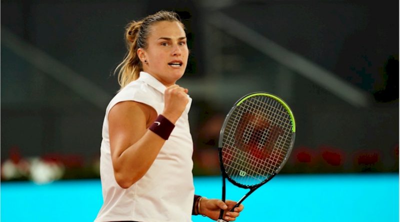 Aryna Sabalenka (divulgação Mutua Madrid Open)