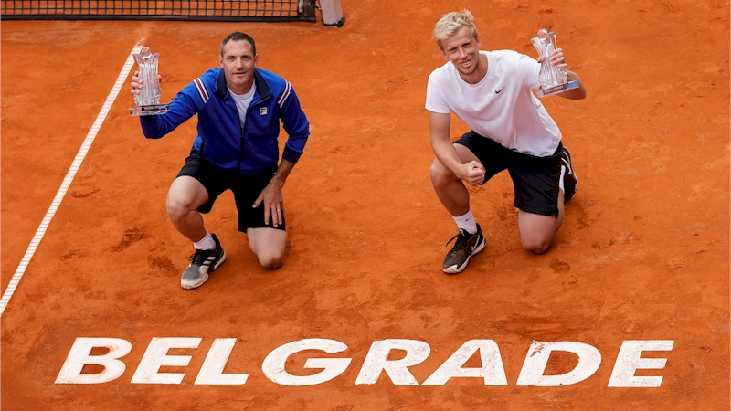 Jonathan Erlich (esq) e Andrei Vasilevski (divulgação Belgrade Open)