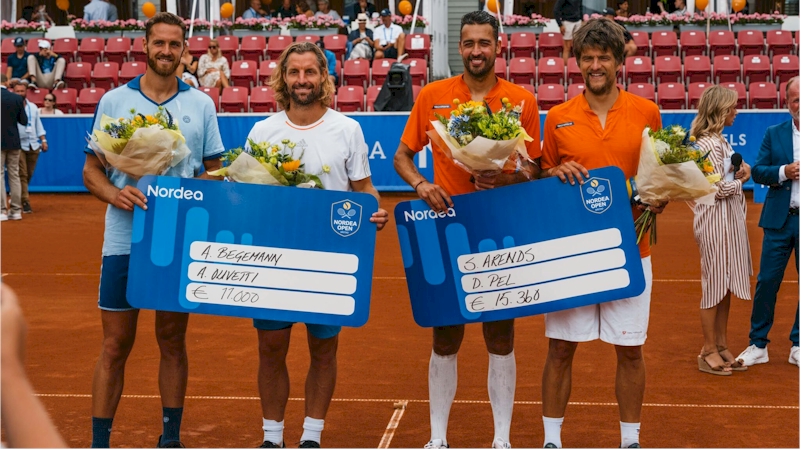 Da esquerda para a direita: Albano Olivetti, Andre Begemann, David Pel e Sander Arends (divulgação Nordea Open)