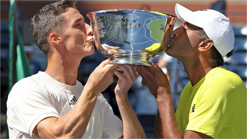 Joe Salisbury (esq) e Rajeev Ram (divulgação ATP Tour)